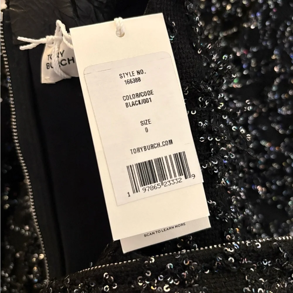 New Tory Burch Sequined Fringe Dress